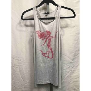 Parade Street Products Gray Mermaid Graphic Racerback Tank Top Size S